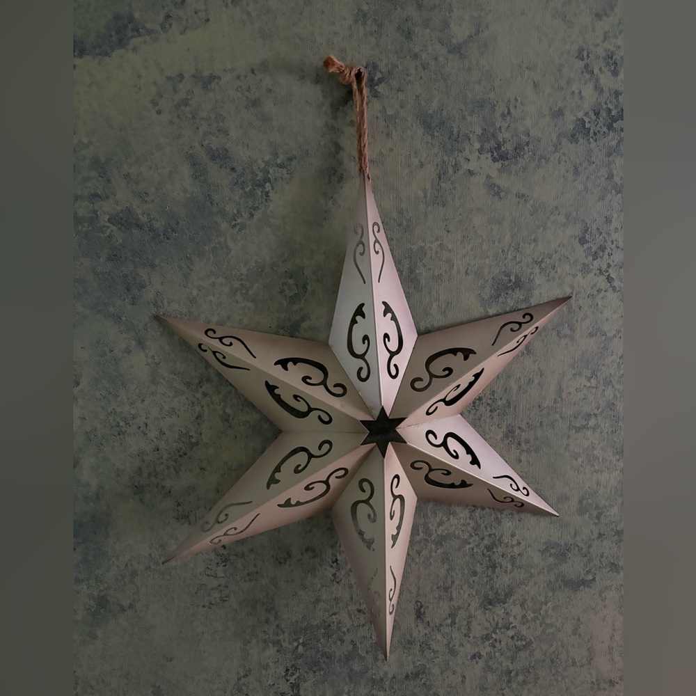 Rustic Hanging Star Decoration